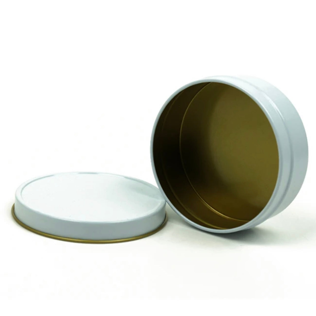 Candle Tin Jar White Color #AJ1169