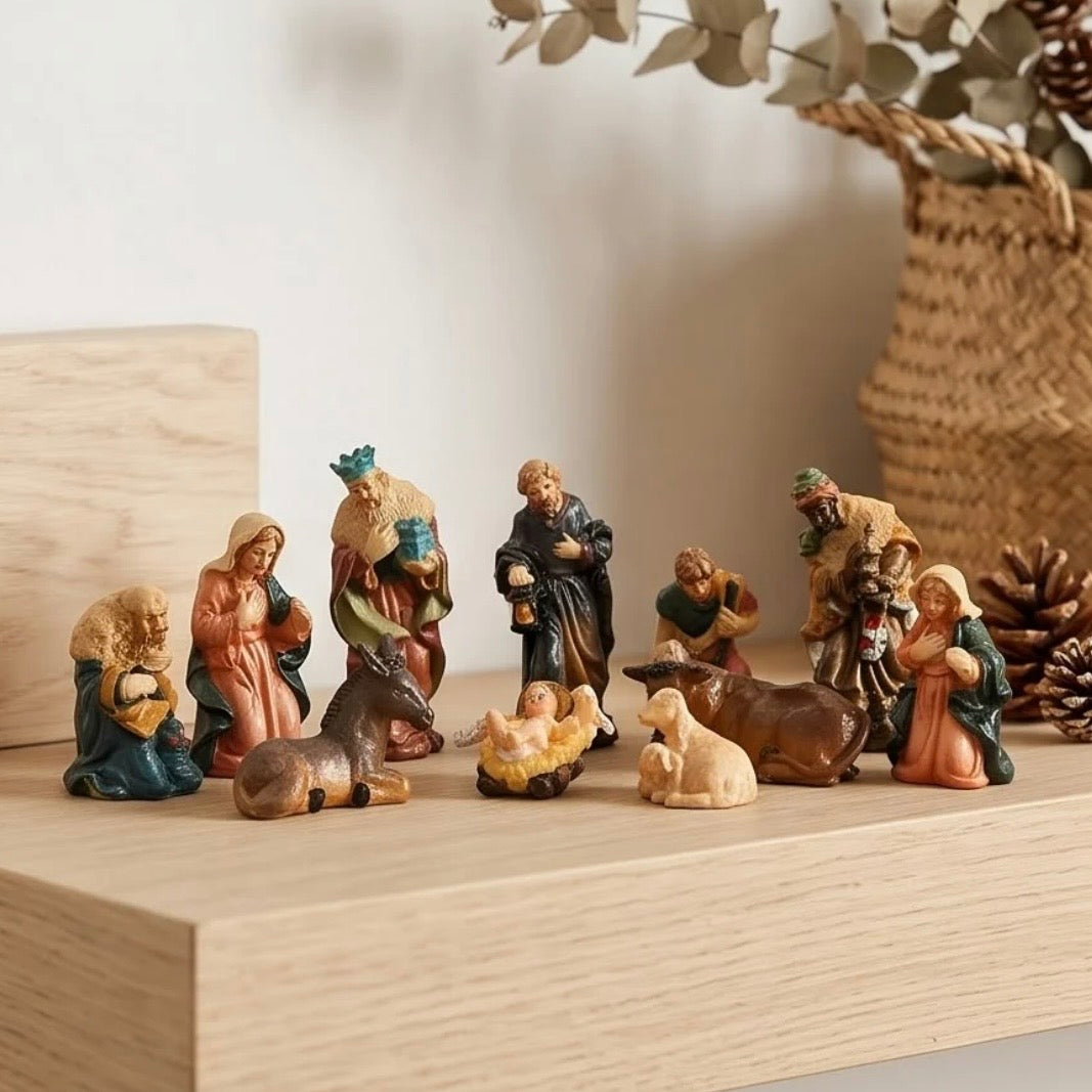 Mini Nativity Scene Figurines Set #CF4350