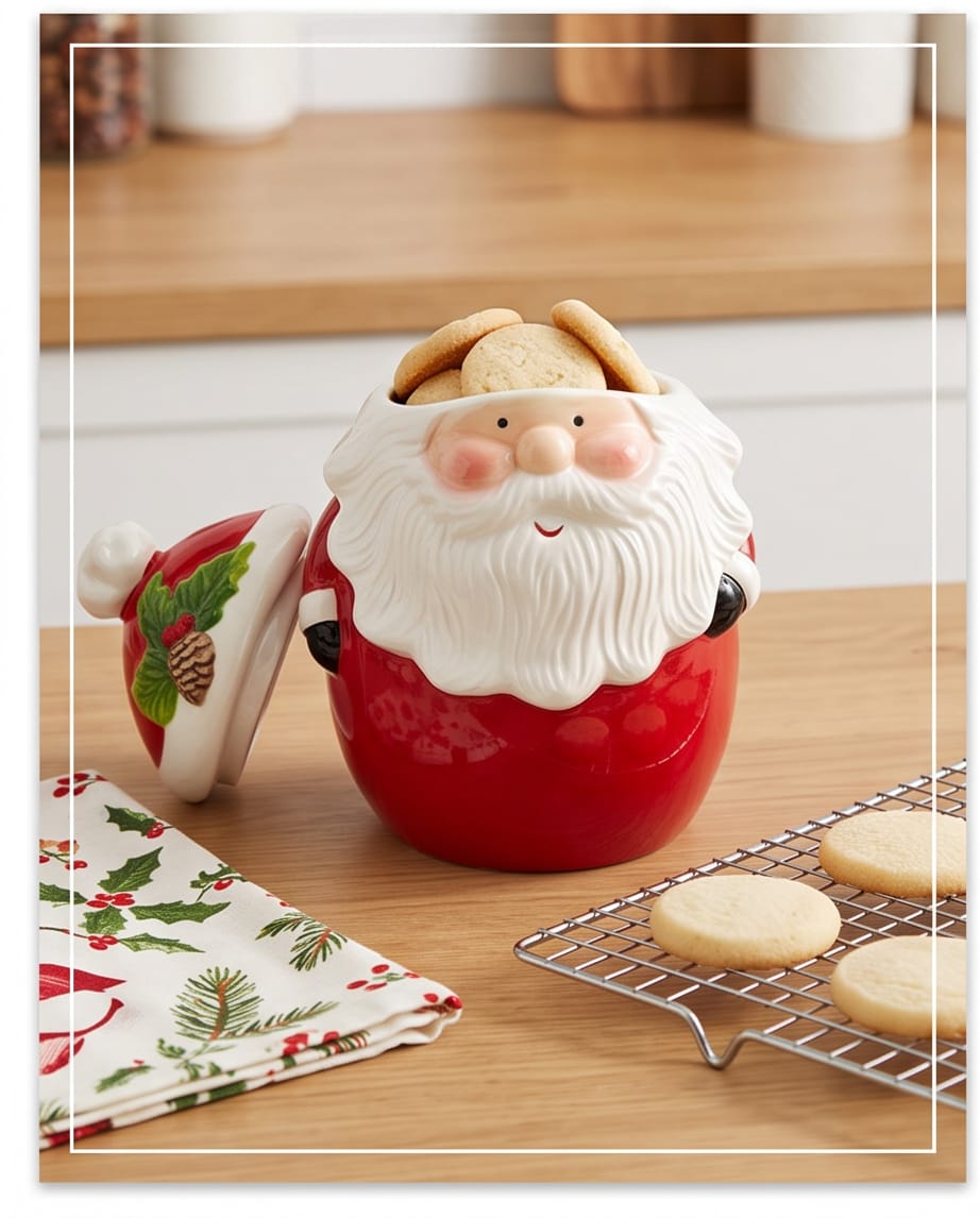 Santa Claus Christmas Cookie Jar #CM4514