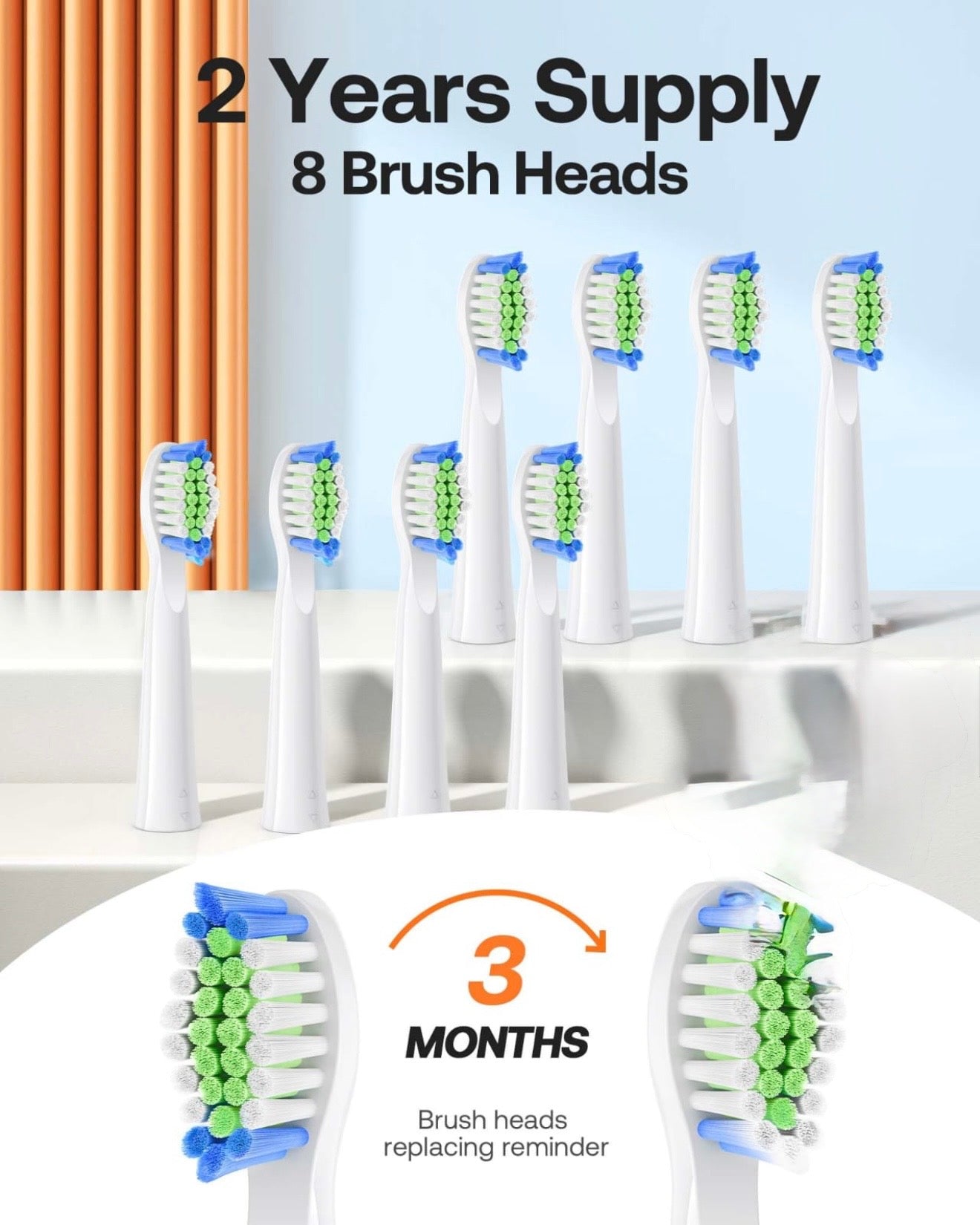 White High-quality Electric Sonic Toothbrush #TF001