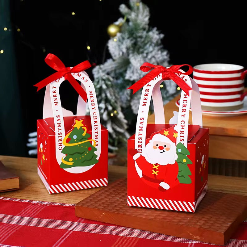 X12pcs Christmas Box With Ribbon #CB2308