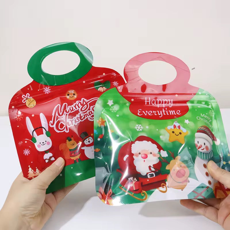 X12pcs/mix Christmas Bag With Zipper #CB2301