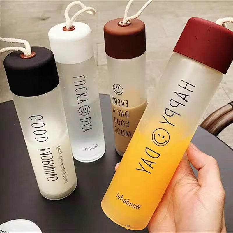 360ml Frosted Glass Water Bottle #GB2008