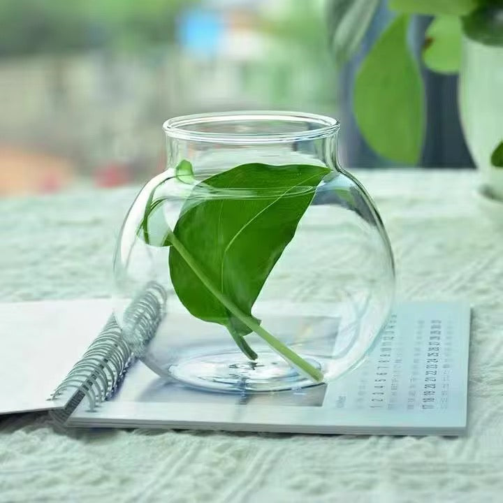 550ml Glass Container With straw #GJ2037