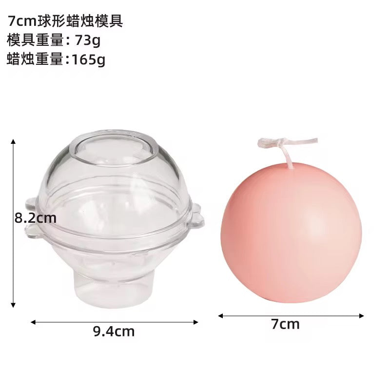 Sphere Ball Candle Mold – Round Globe DIY Candle Mold #SM2892