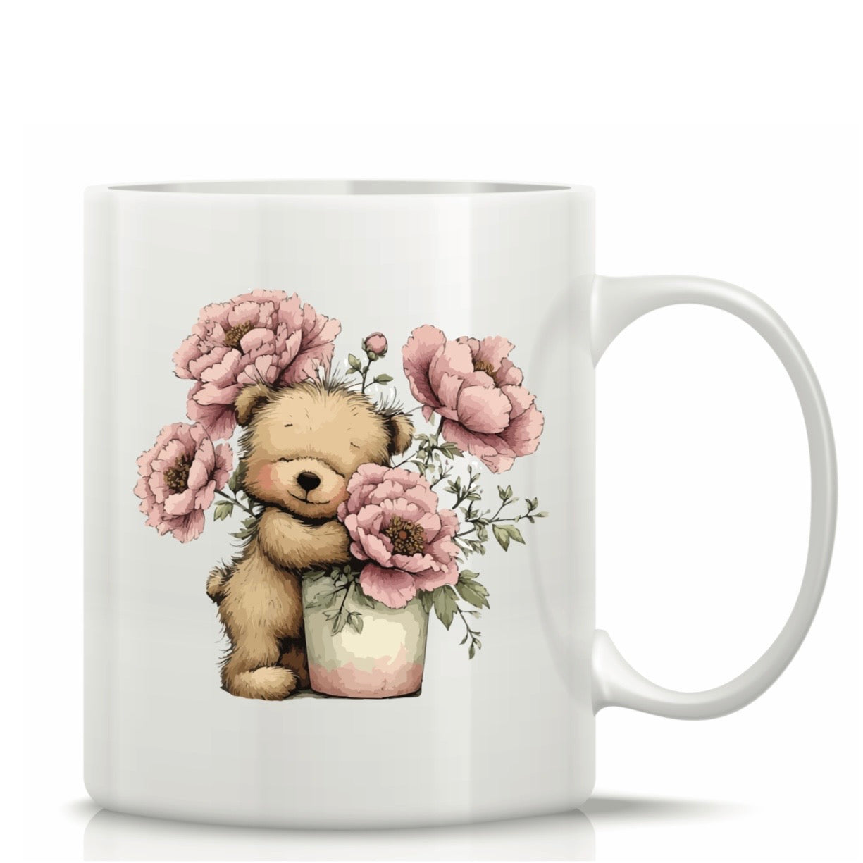 Printed Glass Mug with Cute Illustrations #GM3049