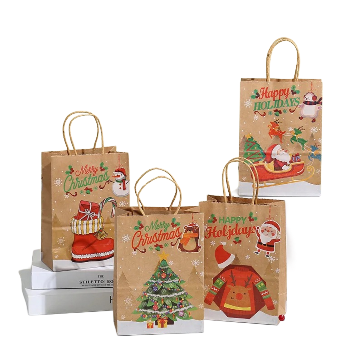 10pcs - 32*26*12cm Christmas Gift Bags #GB1377