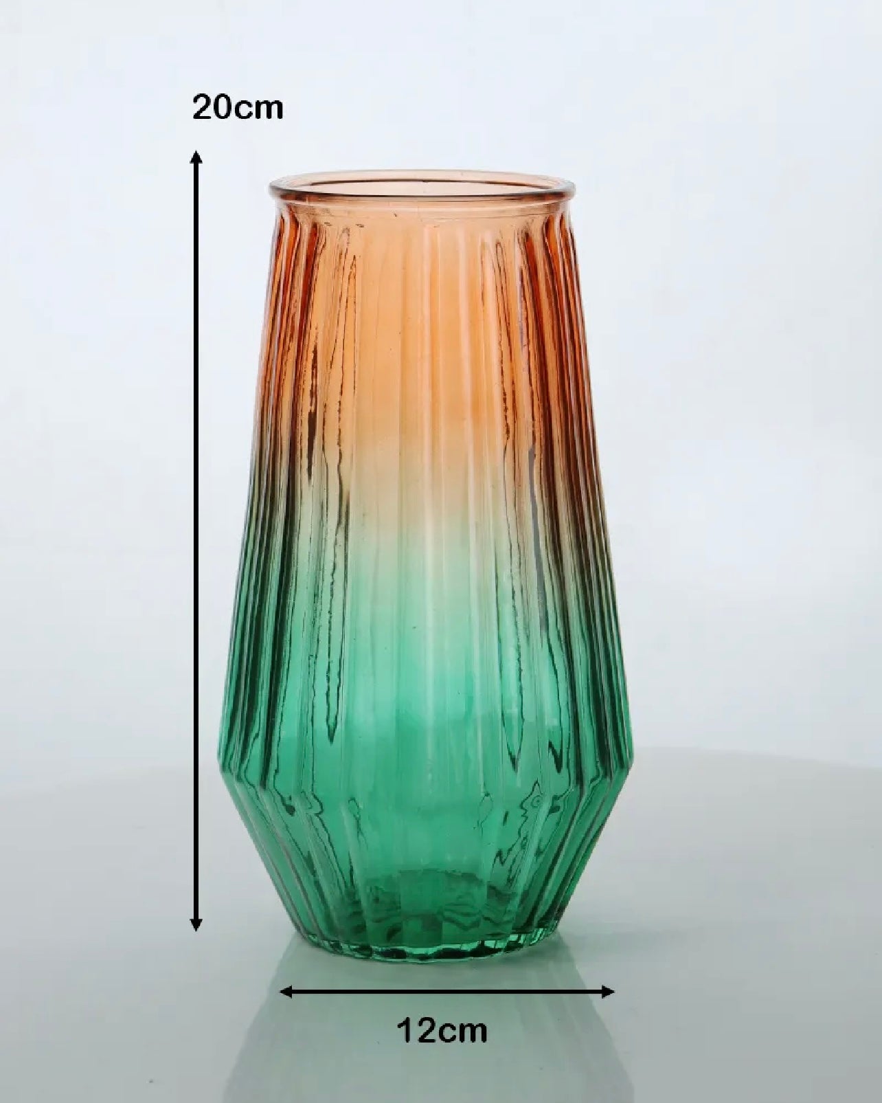 Flower Desk Decorative Glass Vase 20x12cm #GV2807