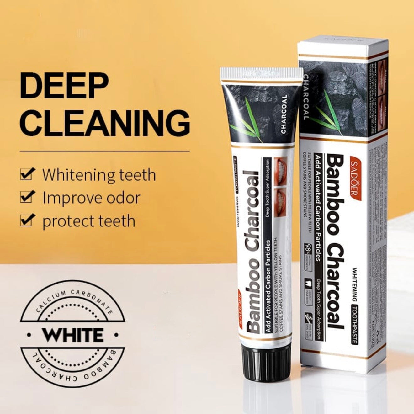 Nature Organic Bamboo Charcoal Toothpaste #TF055