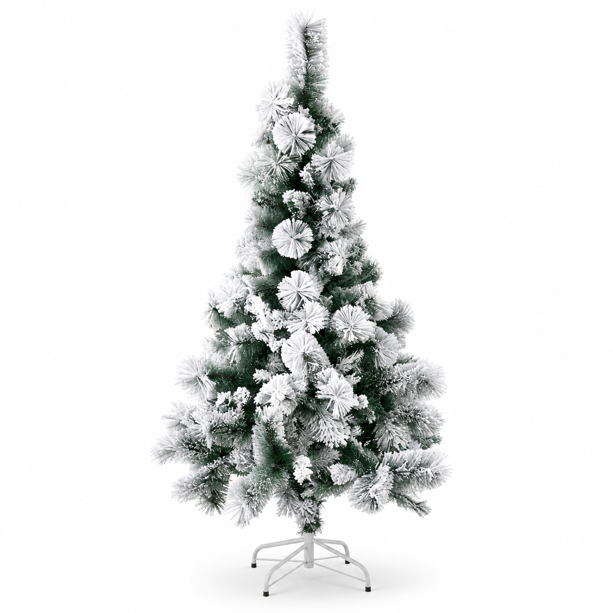 Flocked Christmas Tree with White Snow #CT4375