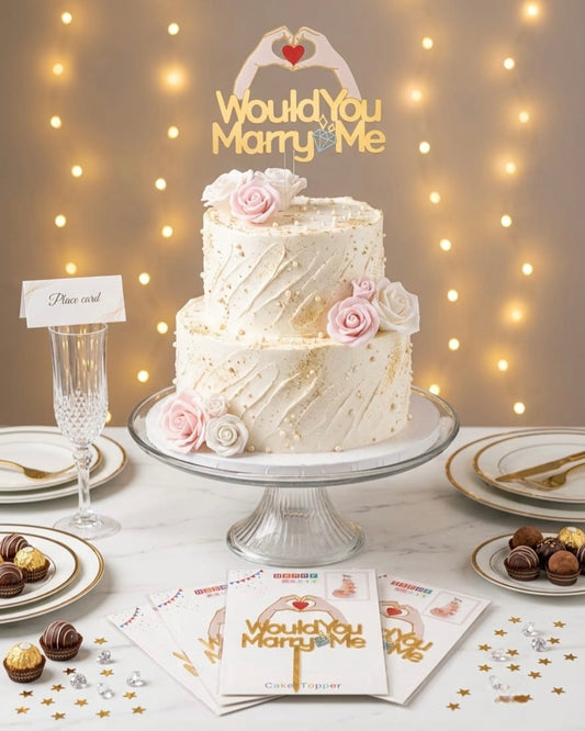 Would You Marry Me? Cake Topper #CT3910