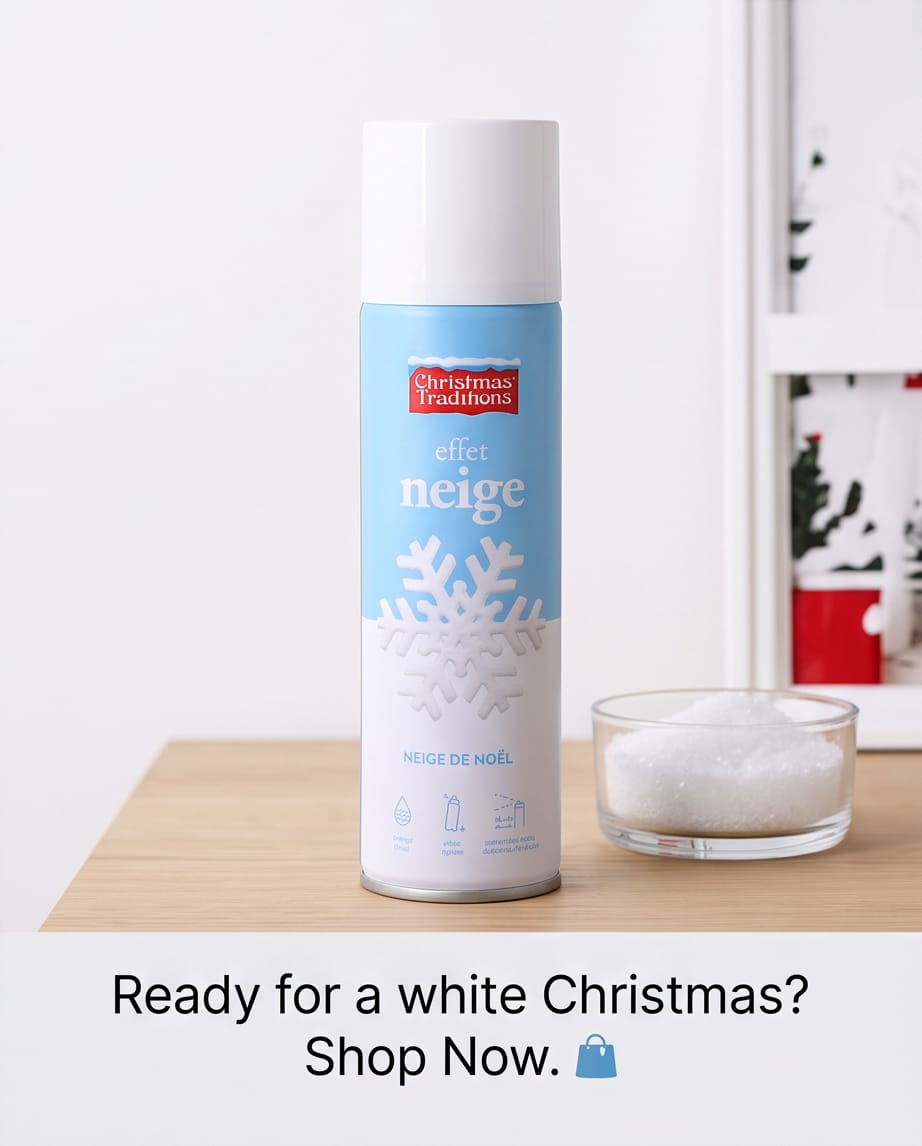 Christmas Traditions Artificial Snow Spray – 150ml / 300ml #CD4501