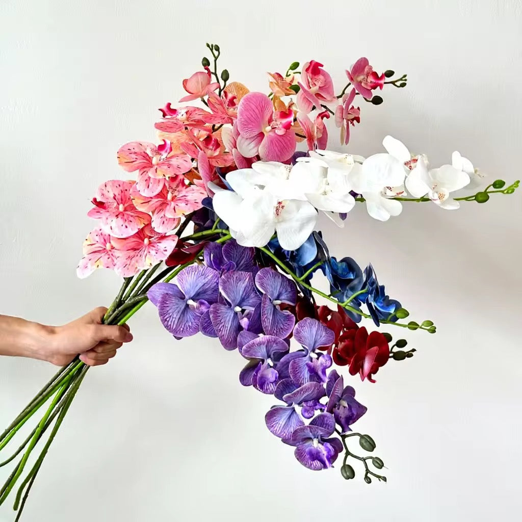 75cm Artificial Phalaenopsis Orchid Stem – Multiple Colors #AF3996