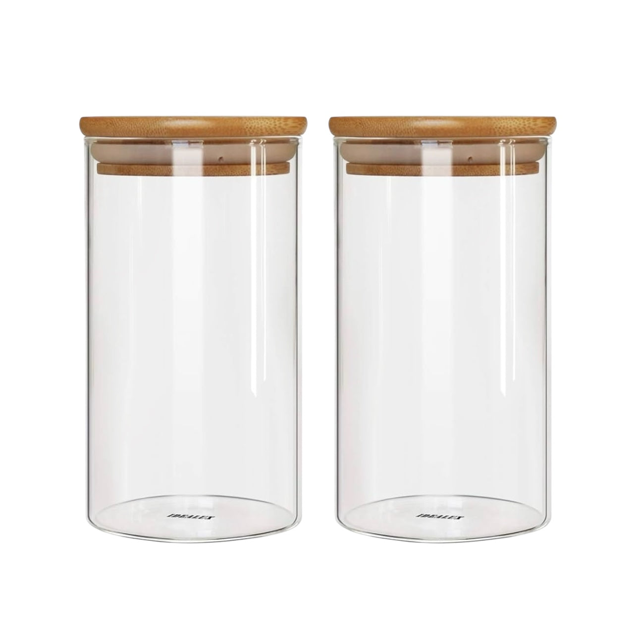 750ml Glass Jar with Bamboo Lid #GJ2330