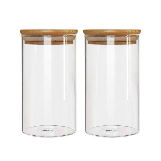 750ml Glass Jar with Bamboo Lid #GJ2330