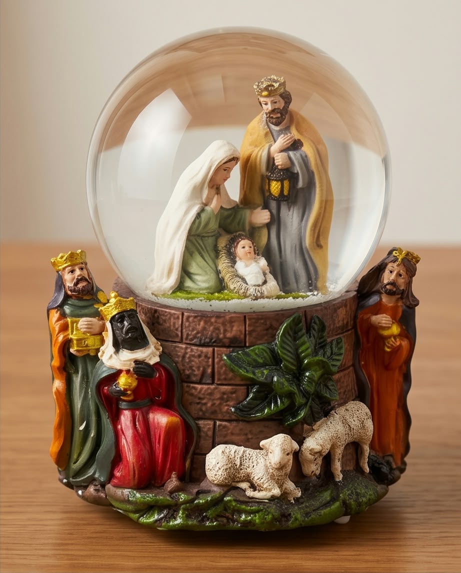 Nativity Scene Christmas Snow Globe #CG4394