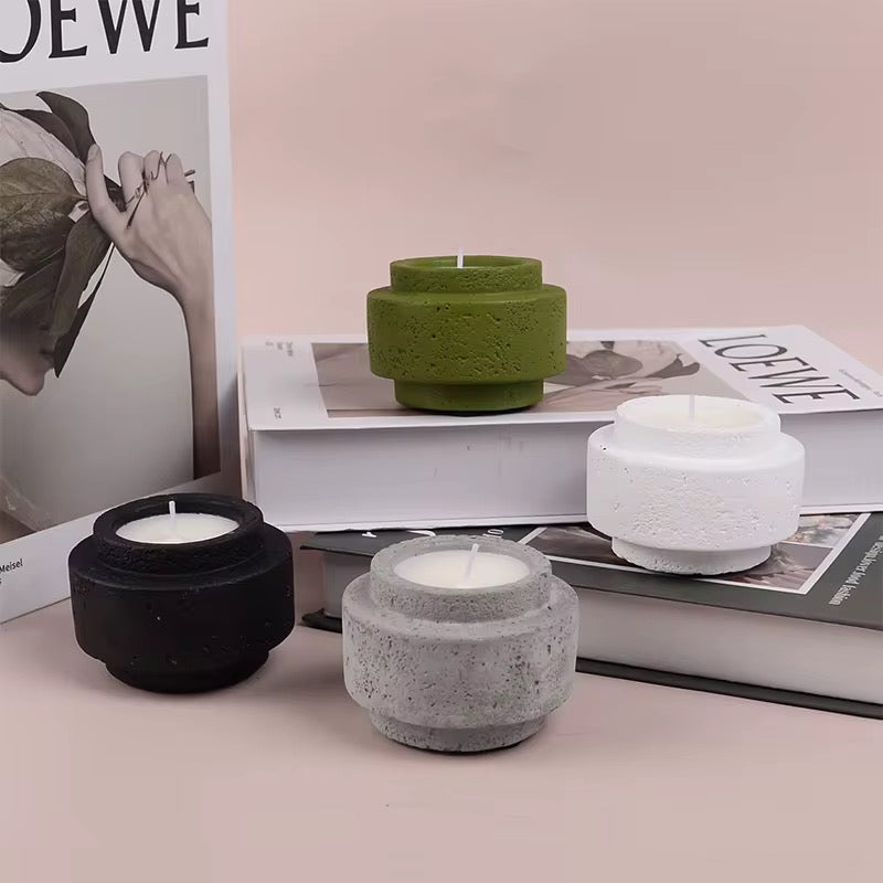 Modern Cement Candle Holder #CV3988