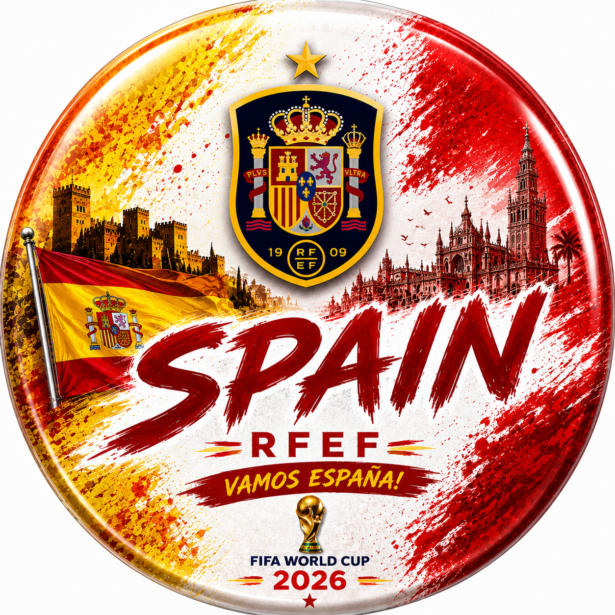 X3pcs World Cup 2026 Fan Badge #PM3275