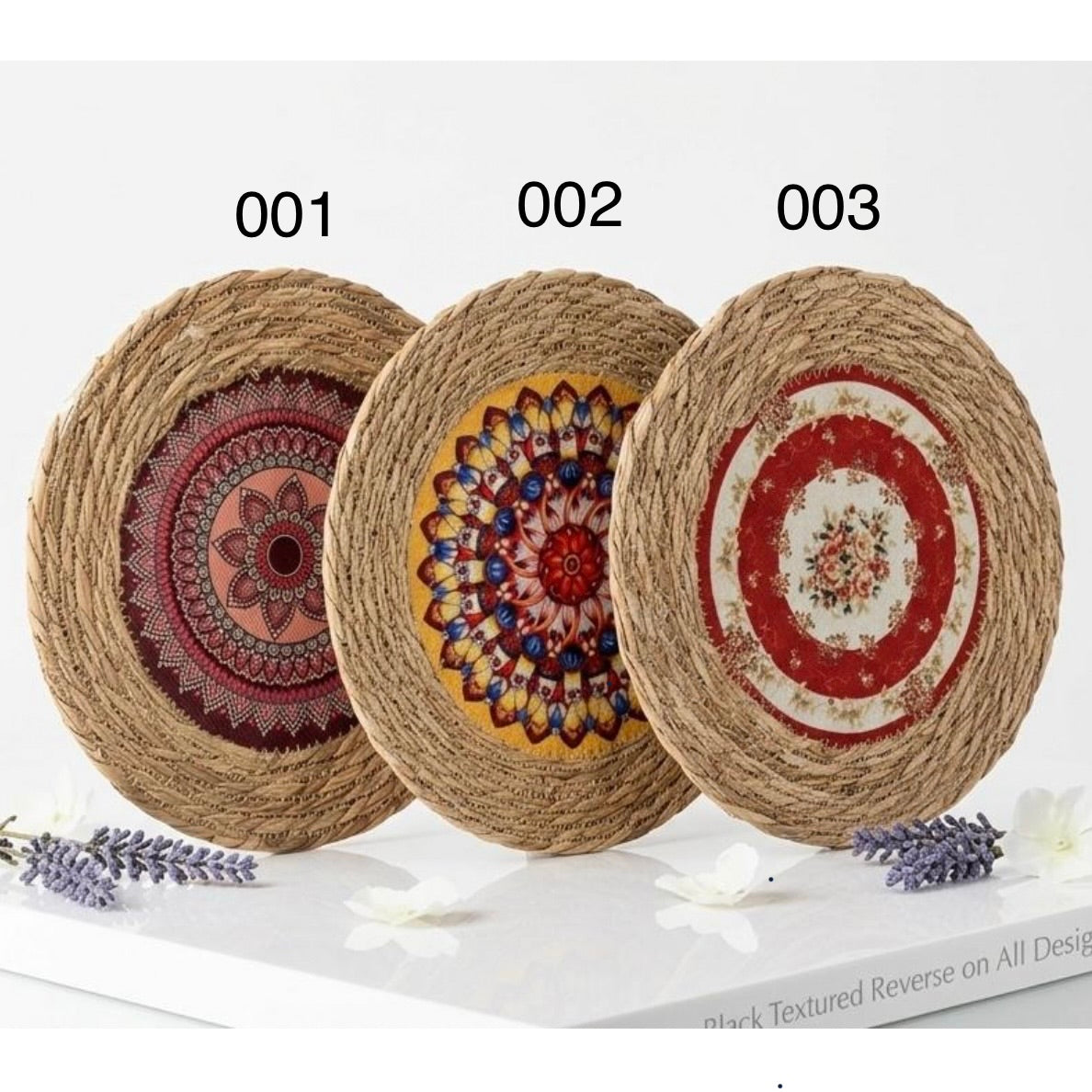 Round Jute Decorative Placemat – 30 cm #JP3969