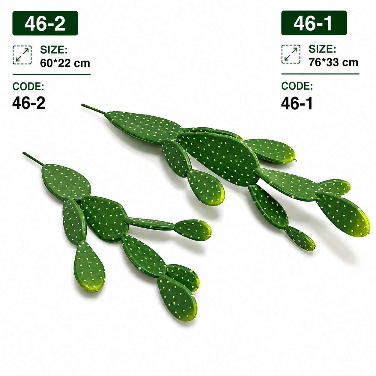 Artificial Prickly Pear Cactus Branch #AF4059