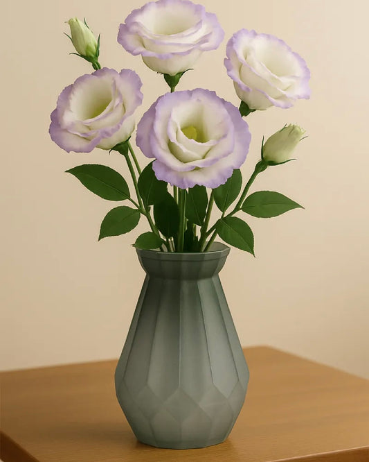 Diamond Design Multi-Color Matte Elegant Flower Desk Decorative Glass Vase 15x8cm #GV2819