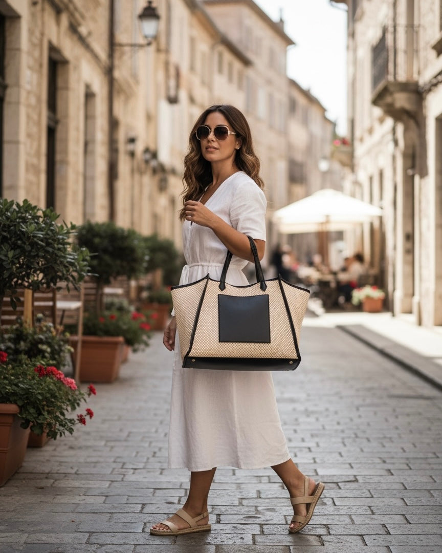 Summer Woven Tote Bag #SB3946