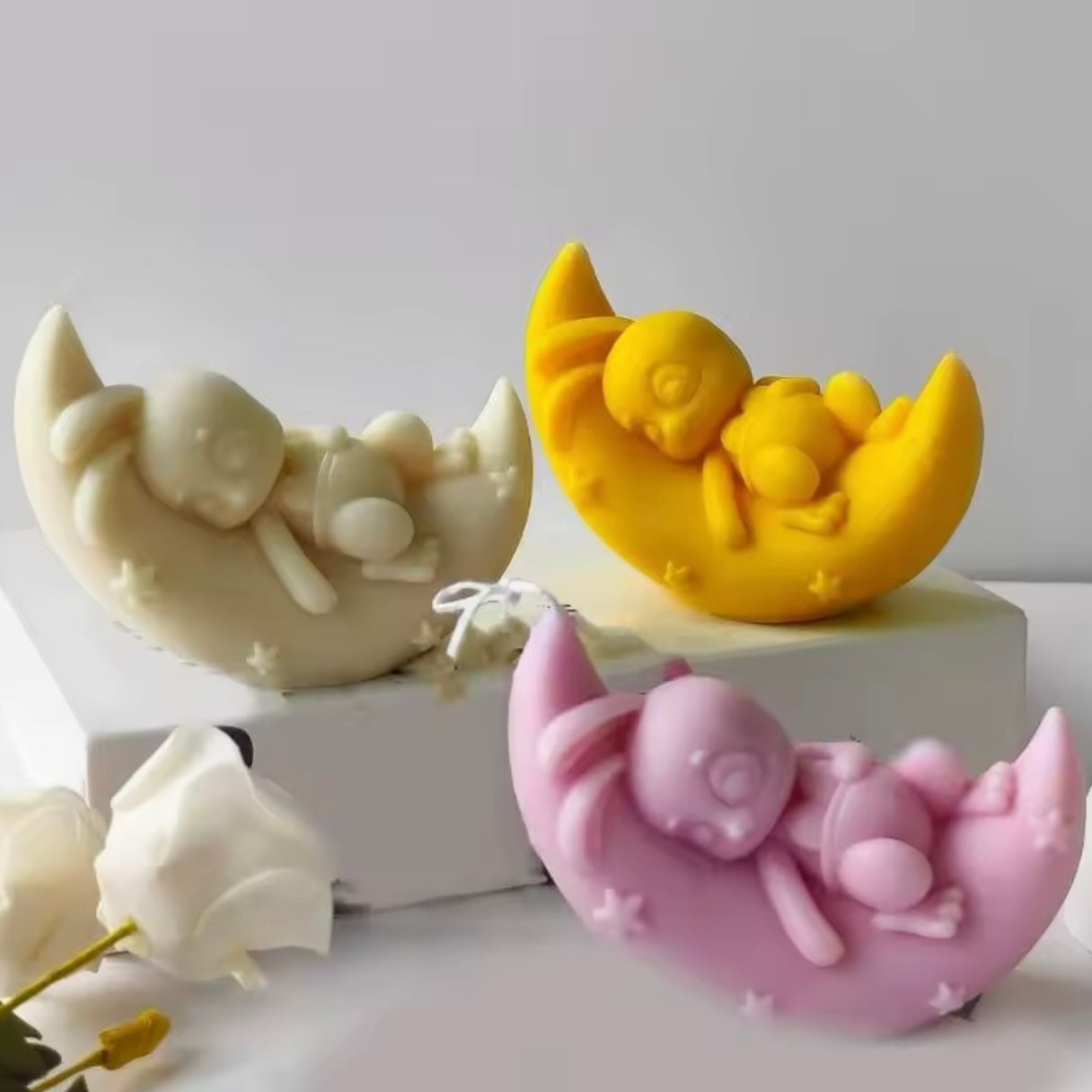 Moon Rabbit Silicone Mold  #SM1943