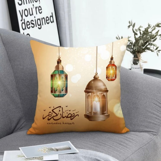 Ramadan Lantern Print Cushion Cover Without Filler #RT1571