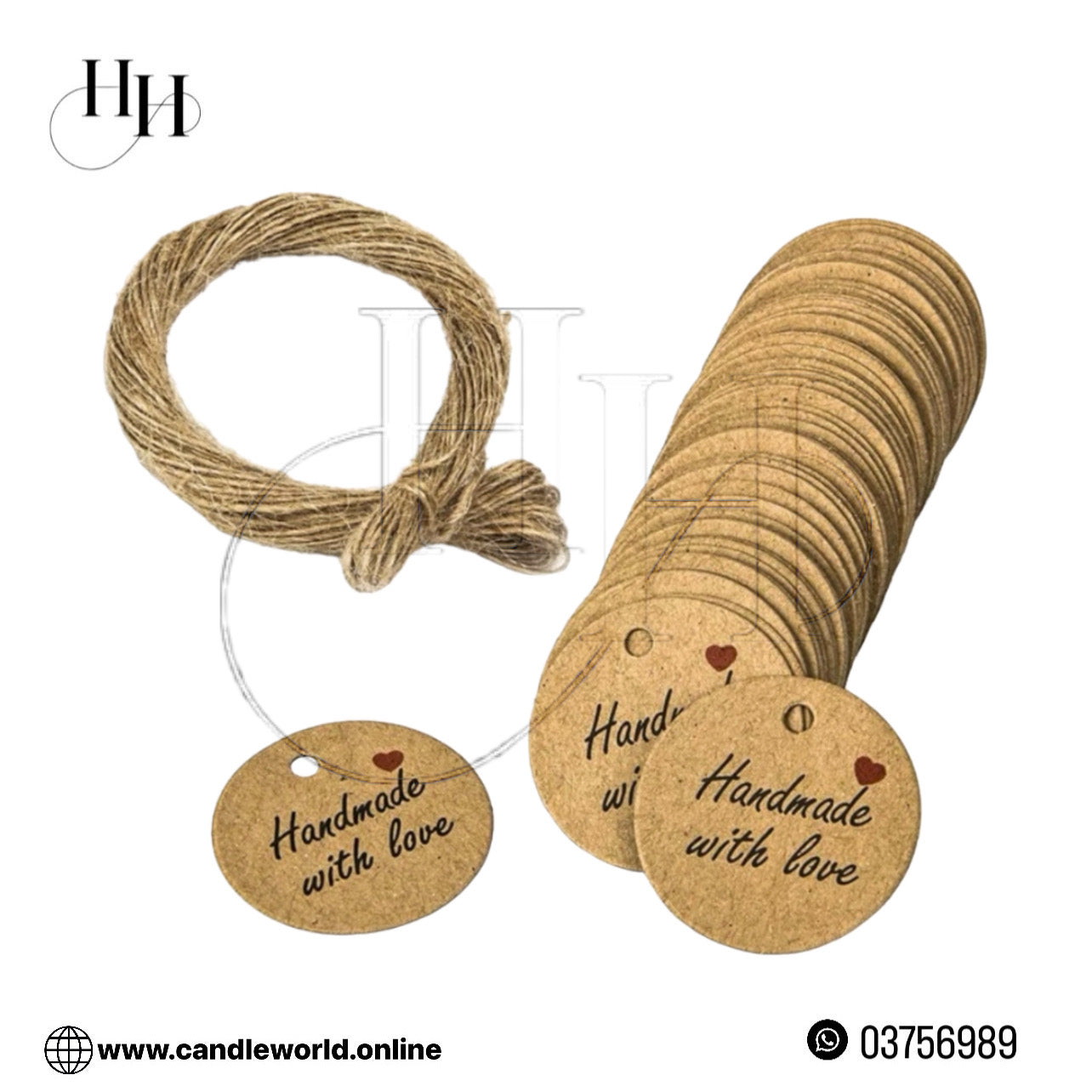 Simple Style Tag With String x12pcs #TS1063