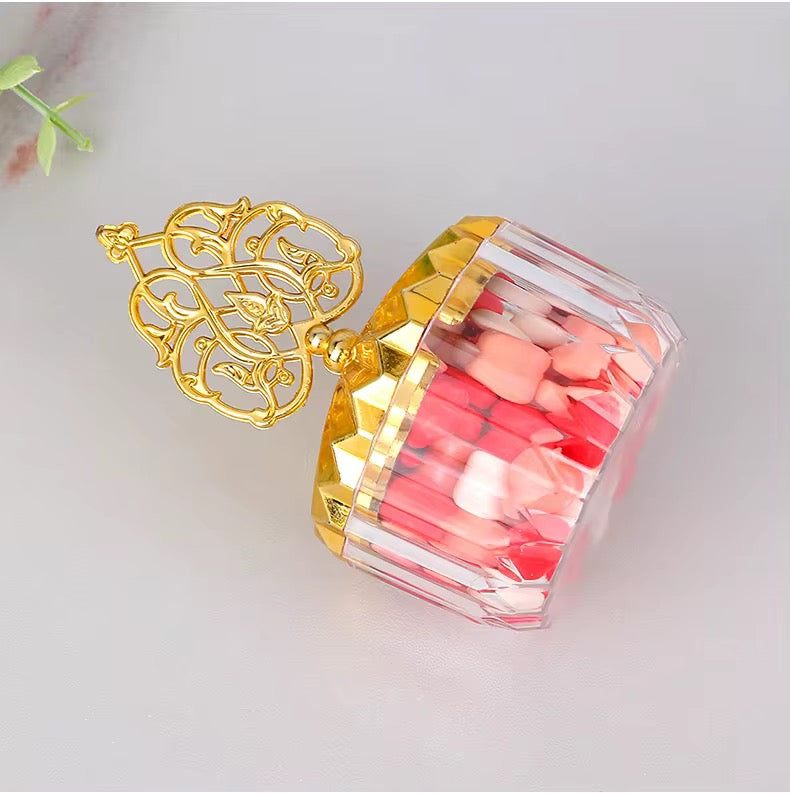 Luxury Acrylic Candy Jar – Gold Lid Design #AB3195