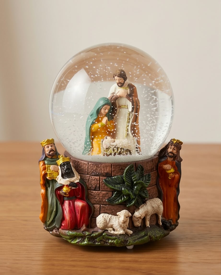 Nativity Scene Christmas Snow Globe #CG4394