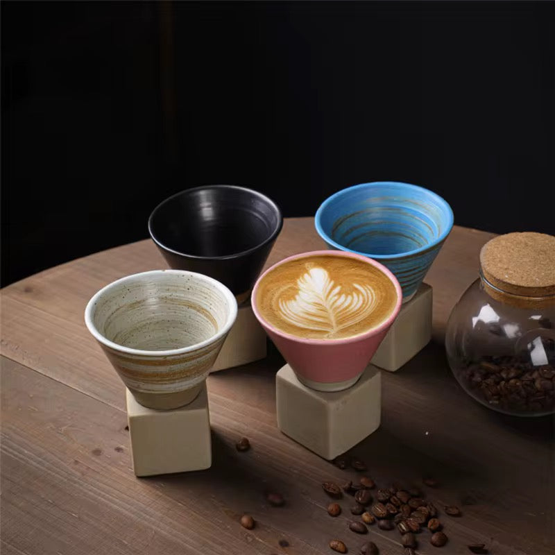 120ml Ceramic Coffee Cup with Base  #CM3958