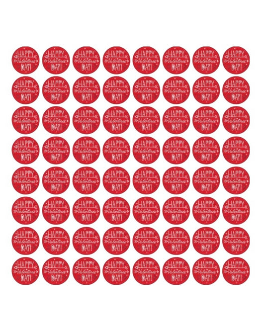 4cm x60pcs Valentine’s Stickers #VS2584