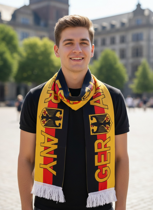 Germany Fan Scarf – 143 × 14 cm #FS3262