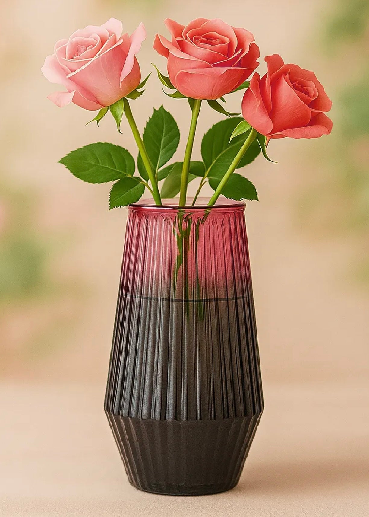 Flower Desk Decorative Glass Vase 20x12cm #GV2808