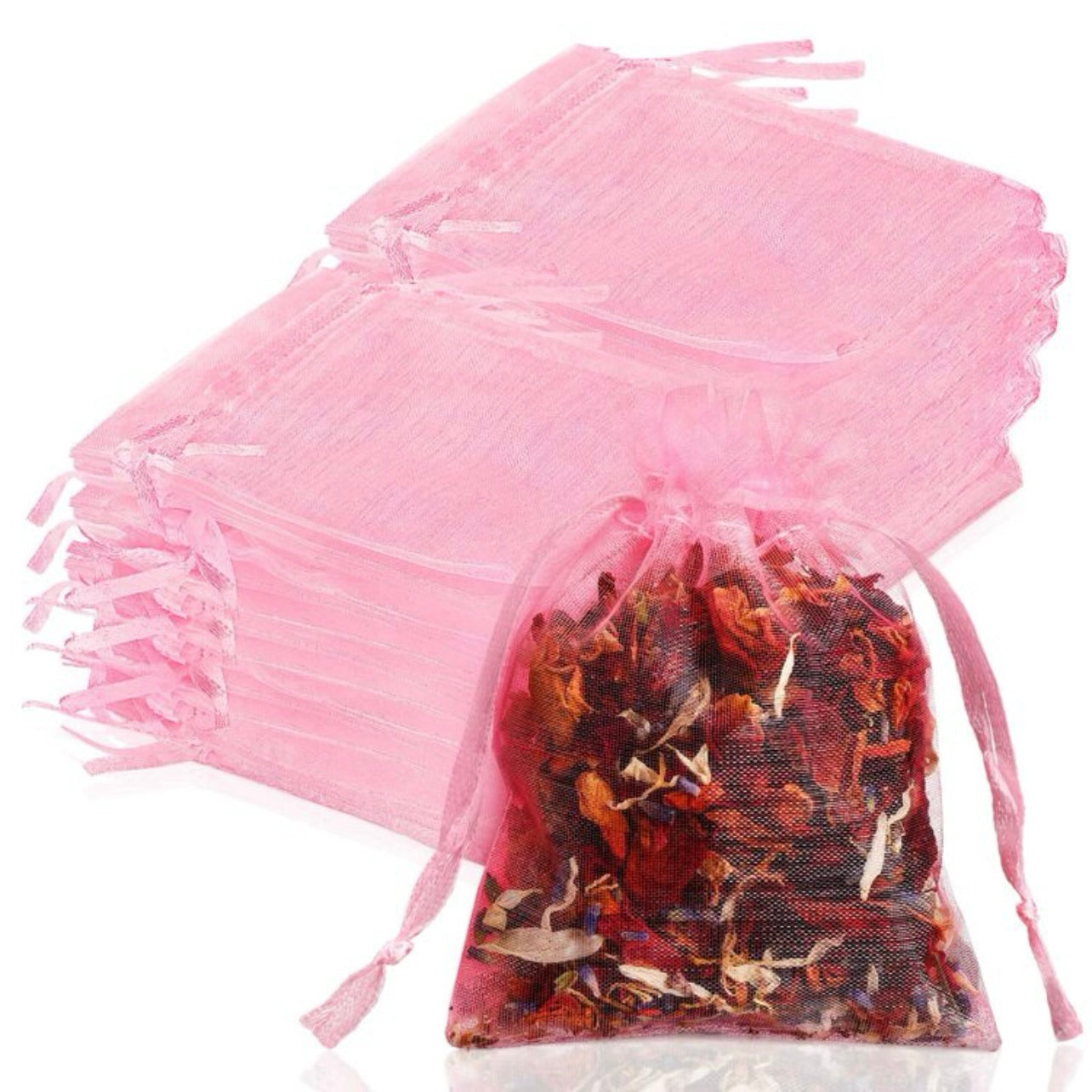 Pink Organza Bag x12pcs