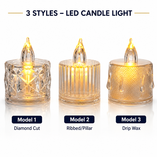 LED Candle Light – 3 Styles #EC4201