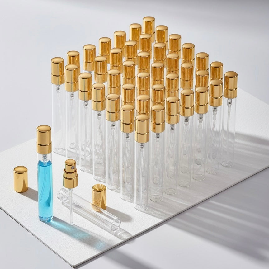 X12pcs - 10ml Refillable Glass Perfume Spray Bottle #GB3959