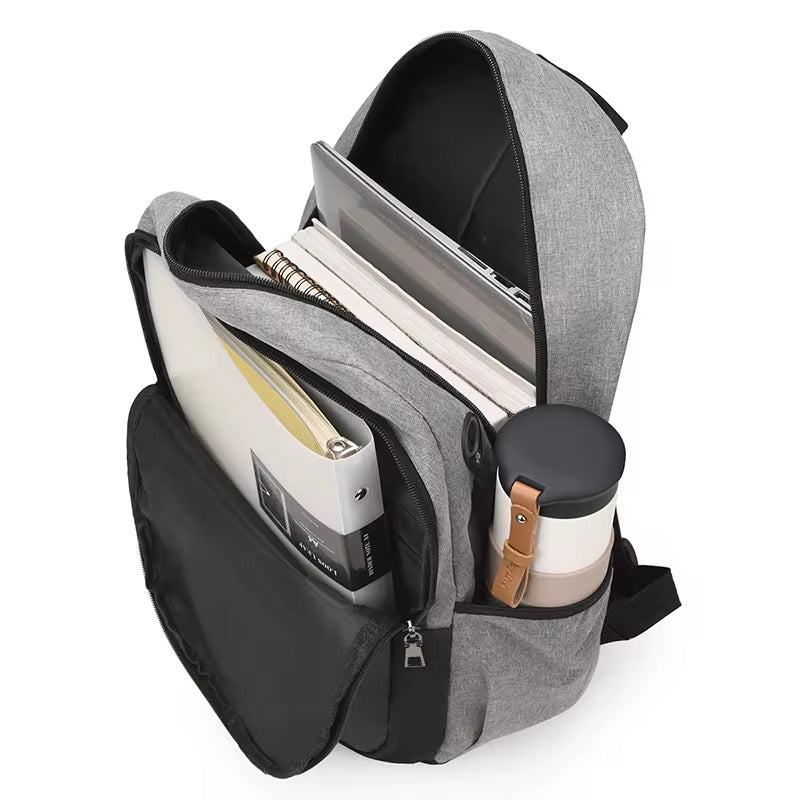 3 in 1 Set Laptop Backpack With USB Waterproof Bag #WB2019