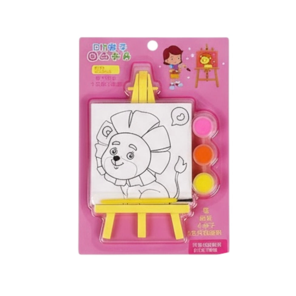 Kids DIY Painting Set with Mini Easel & Paints #CB2635