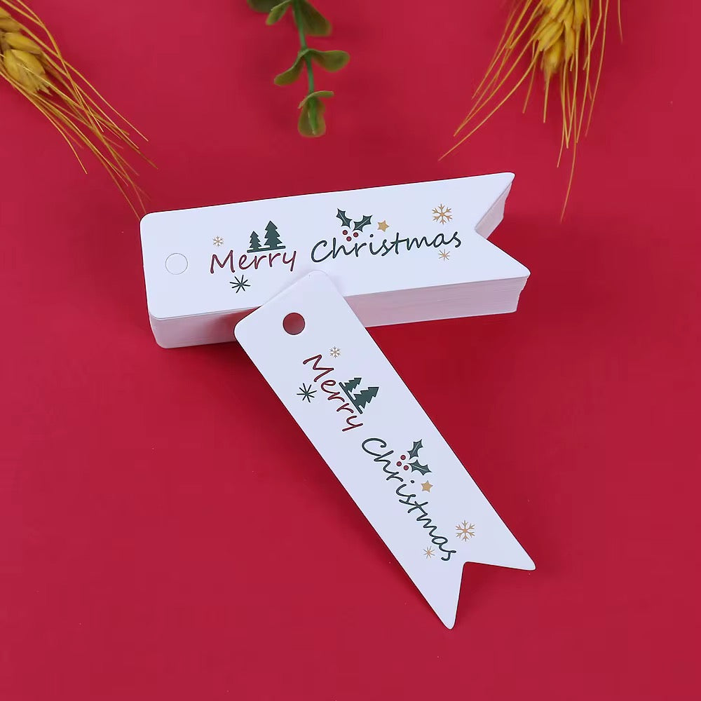 X50pcs Christmas carton tags #CT2298