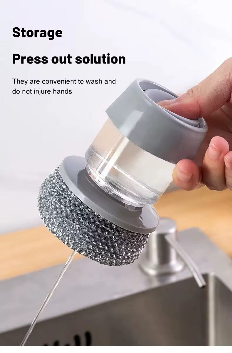 Soap Dispensing Dish Scrubber Brush #GS3944