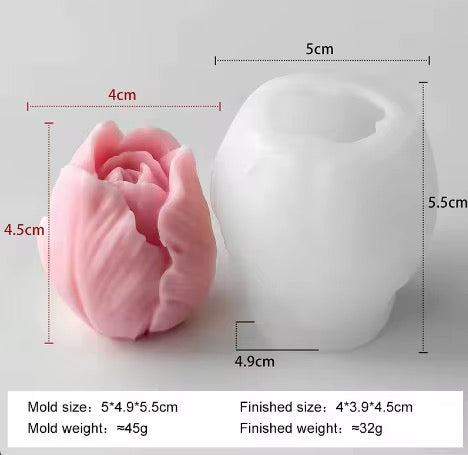 Tulip Flower Silicone Candle Mold