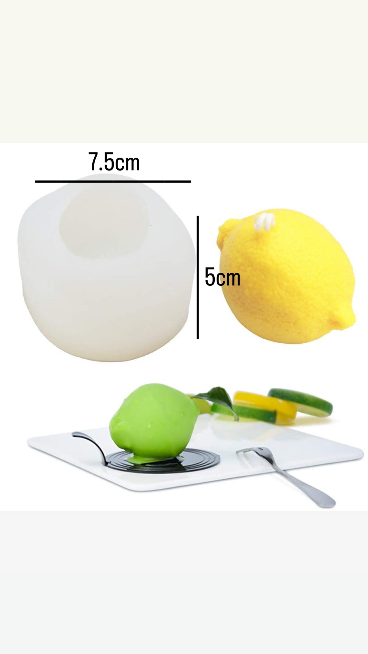 Lemon Shape Silicone Mold #SM1381