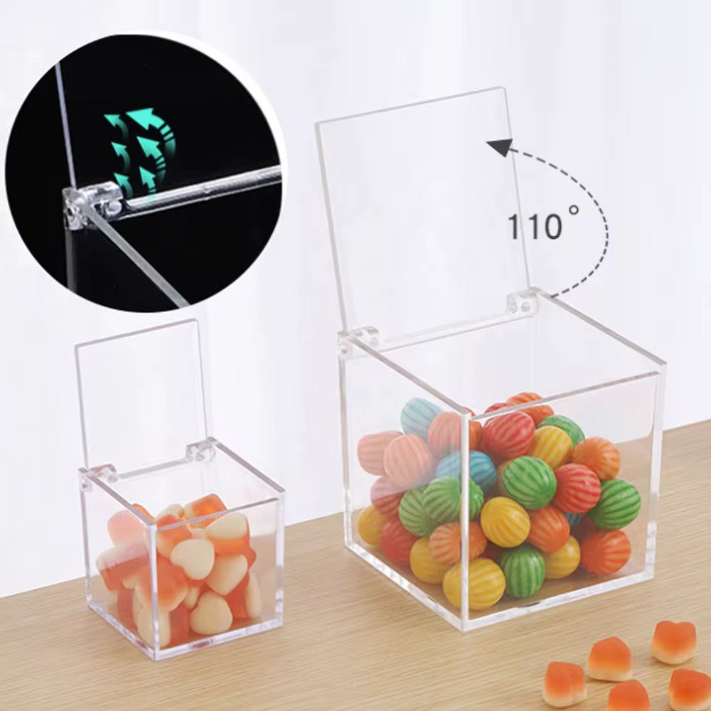 Clear Acrylic Storage Box with Flip Lid #AB2728