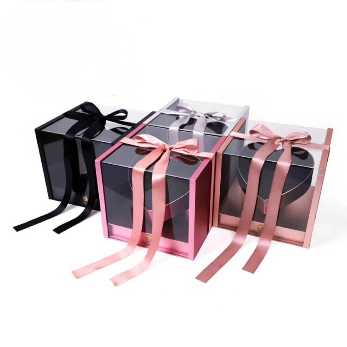 Luxury Gift Box with Ribbon – 27 × 27 × 24 cm #GB4317