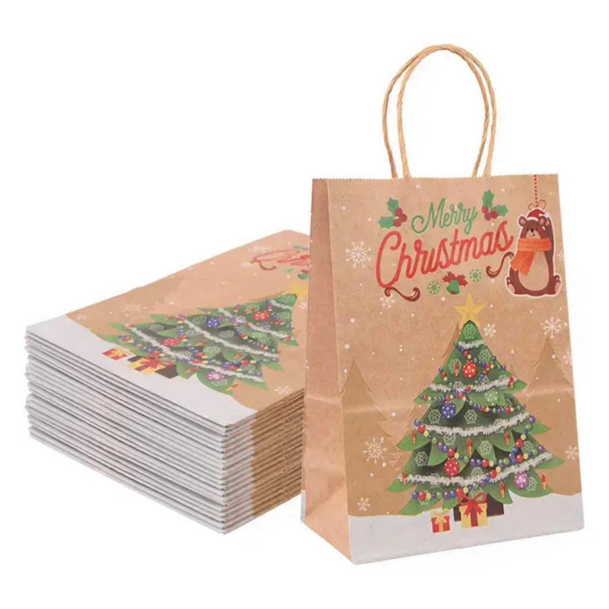 10pcs - 32*26*12cm Christmas Gift Bags #GB1377