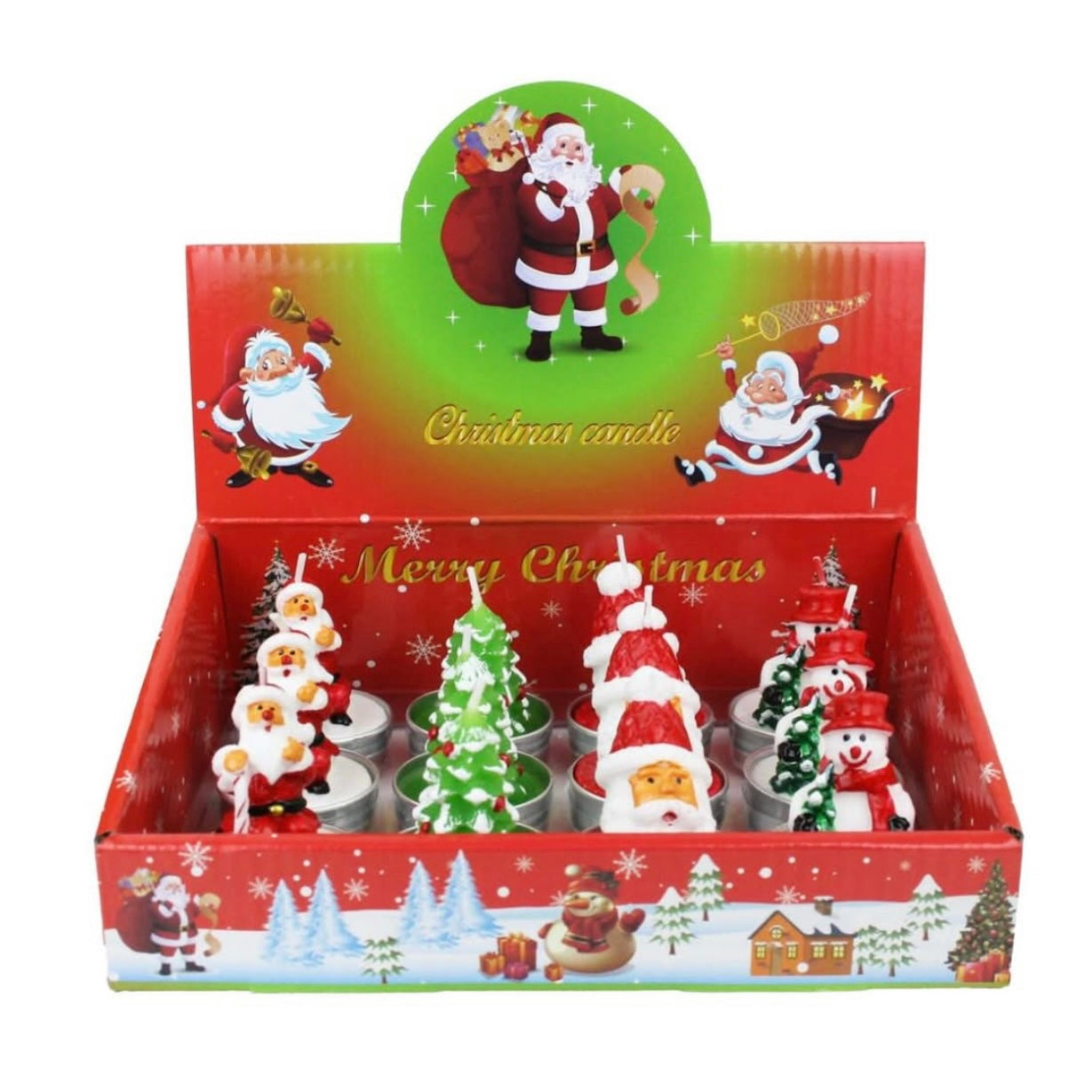 Christmas Candle Set x12pcs #CC1652