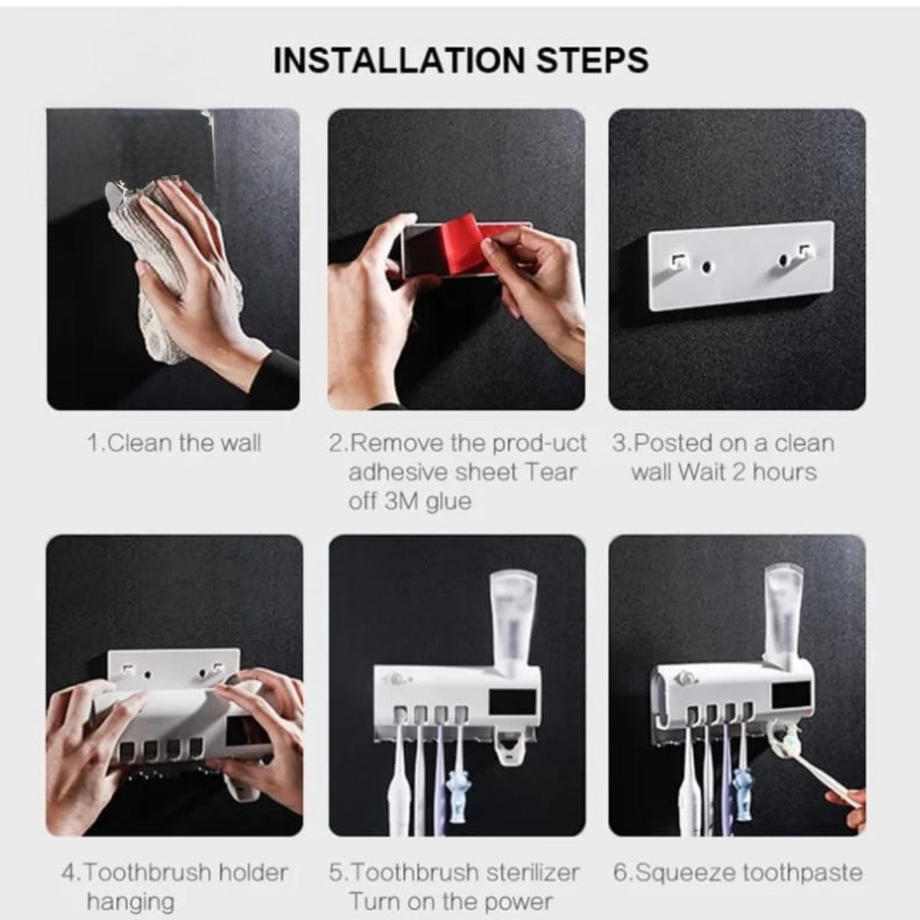 Toothbrush/Toothpaste Holder #TF021
