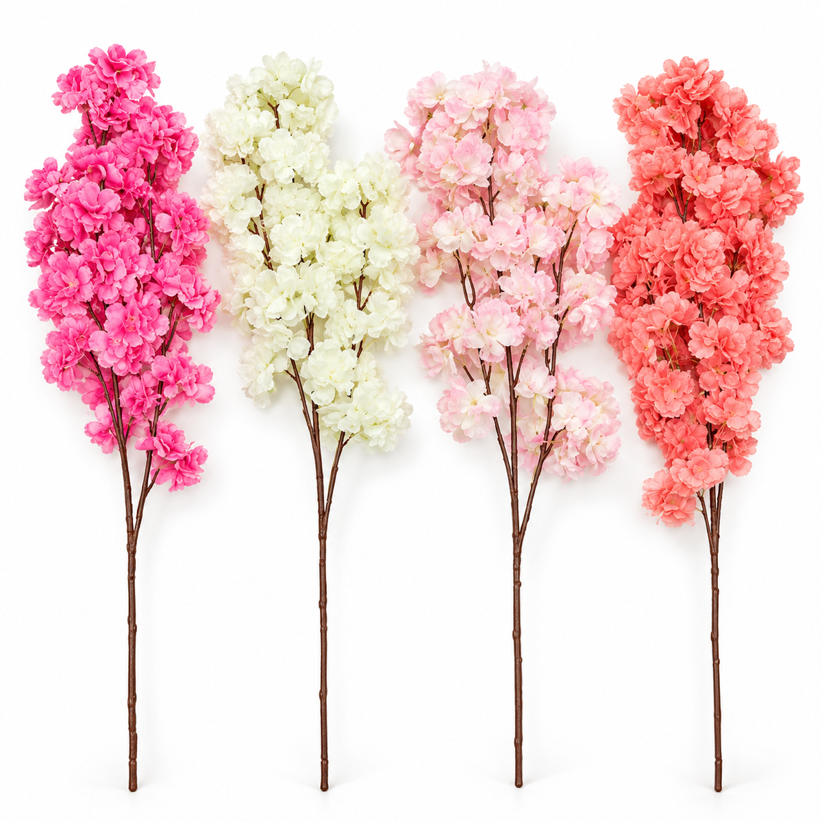 Artificial Hydrangea Flower Branch – Assorted Blue Shades #AF4404